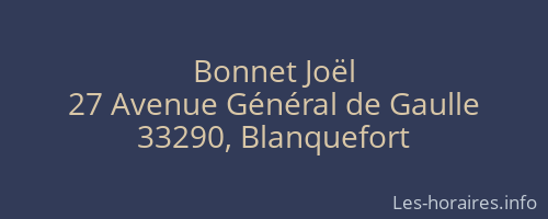 Bonnet Joël