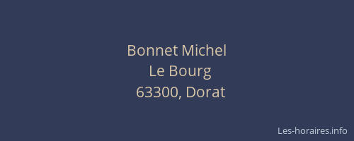 Bonnet Michel