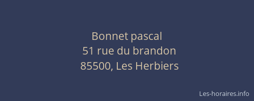 Bonnet pascal