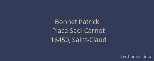 Bonnet Patrick