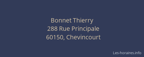 Bonnet Thierry