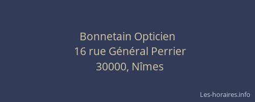 Bonnetain Opticien