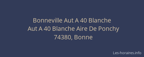 Bonneville Aut A 40 Blanche