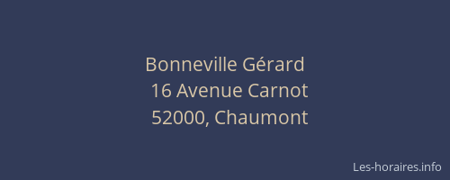 Bonneville Gérard