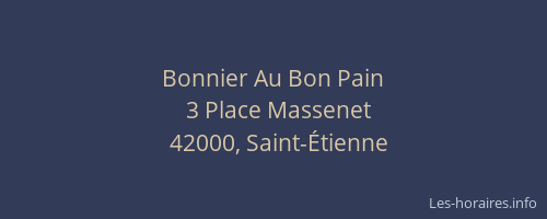 Bonnier Au Bon Pain