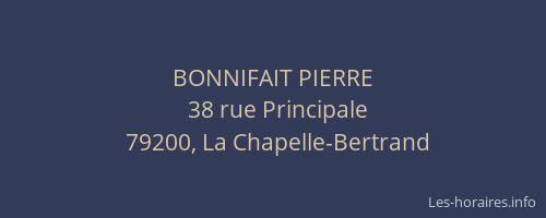 BONNIFAIT PIERRE
