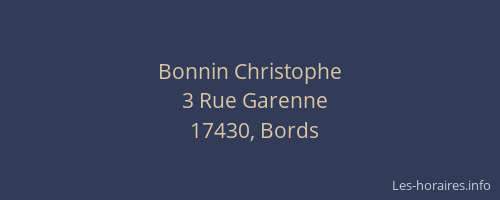 Bonnin Christophe