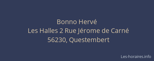 Bonno Herv&eacute;