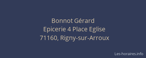 Bonnot G&eacute;rard
