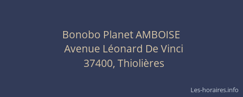 Bonobo Planet AMBOISE
