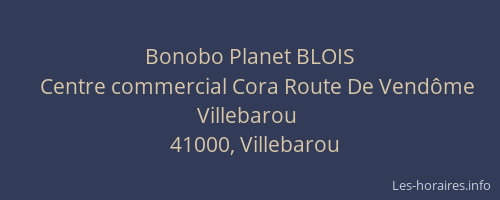 Bonobo Planet BLOIS