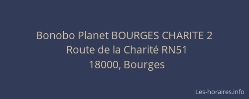 Bonobo Planet BOURGES CHARITE 2