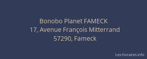 Bonobo Planet FAMECK