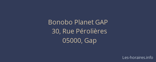 Bonobo Planet GAP