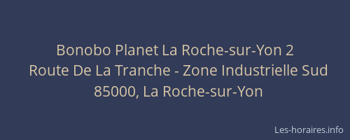 Bonobo Planet La Roche-sur-Yon 2