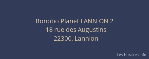 Bonobo Planet LANNION 2