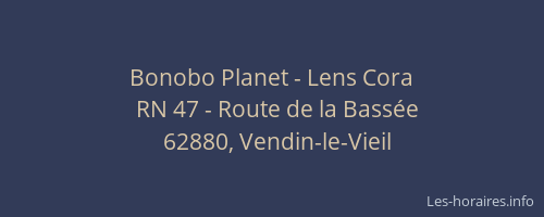 Bonobo Planet - Lens Cora