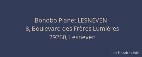 Bonobo Planet LESNEVEN