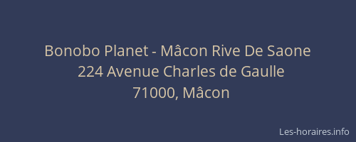 Bonobo Planet - Mâcon Rive De Saone
