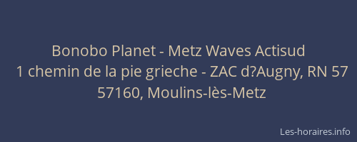 Bonobo Planet - Metz Waves Actisud