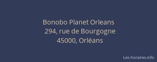 Bonobo Planet Orleans