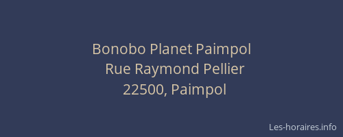 Bonobo Planet Paimpol