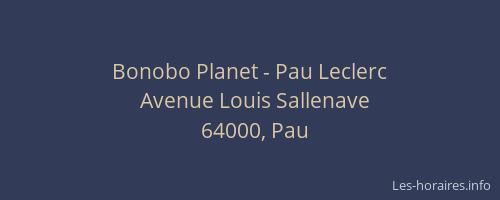Bonobo Planet - Pau Leclerc