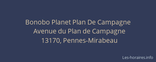 Bonobo Planet Plan De Campagne