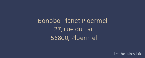 Bonobo Planet Plo&euml;rmel