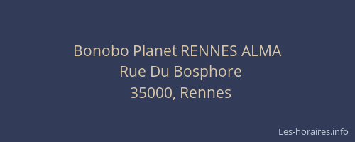 Bonobo Planet RENNES ALMA