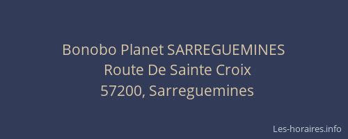 Bonobo Planet SARREGUEMINES