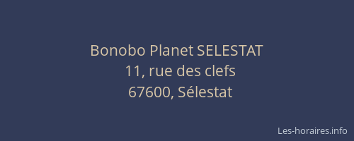 Bonobo Planet SELESTAT