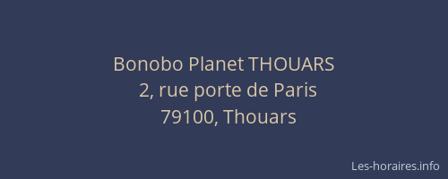 Bonobo Planet THOUARS