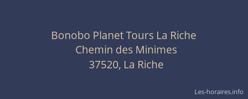 Bonobo Planet Tours La Riche