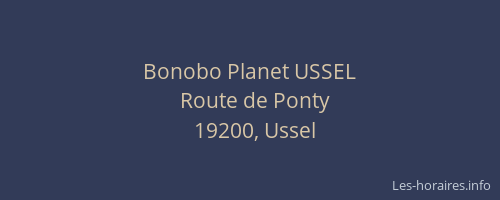 Bonobo Planet USSEL