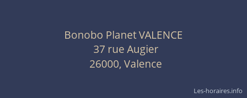 Bonobo Planet VALENCE