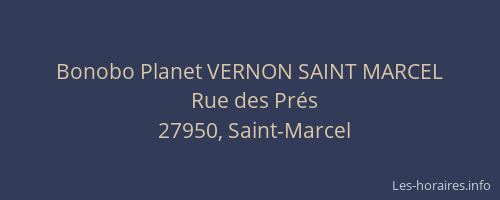 Bonobo Planet VERNON SAINT MARCEL