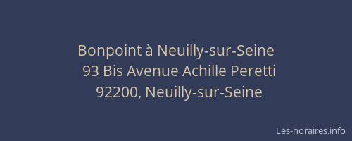 Bonpoint à Neuilly-sur-Seine