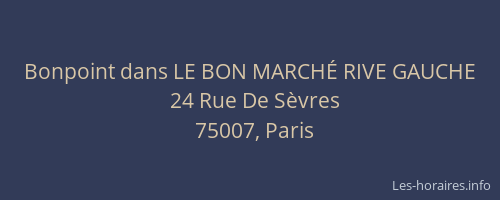 Bonpoint dans LE BON MARCHÉ RIVE GAUCHE
