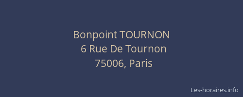 Bonpoint TOURNON
