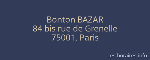 Bonton BAZAR