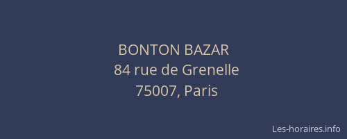 BONTON BAZAR