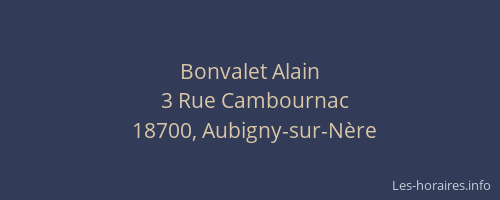Bonvalet Alain