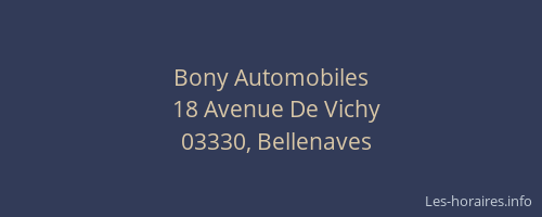 Bony Automobiles