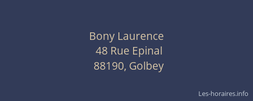 Bony Laurence