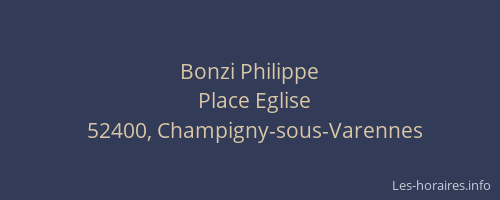 Bonzi Philippe