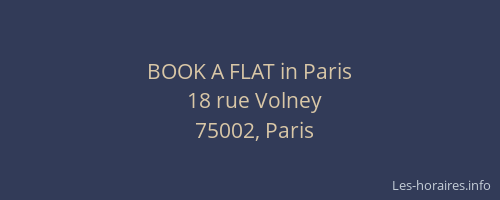 BOOK A FLAT in Paris