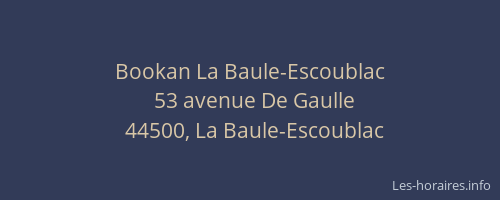 Bookan La Baule-Escoublac