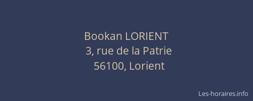 Bookan LORIENT