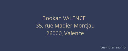 Bookan VALENCE